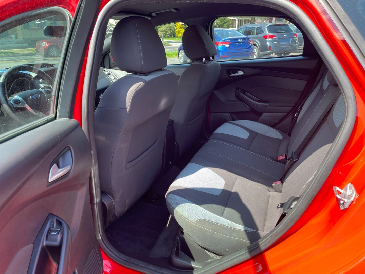 2014 Red Ford Focus ST Hatch (1FADP3L9XEL) with an 2.0L L4 DOHC 16V engine, located at 101 N. Main Street, Muncy, PA, 17756, (570) 546-5462, 41.207691, -76.785942 - Photo#7